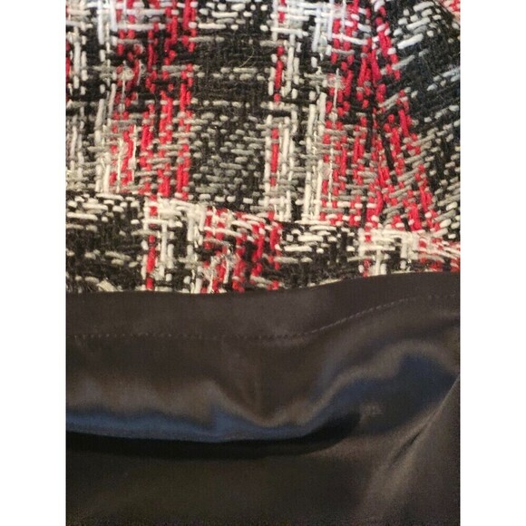 Halogen Womens Mini Skirt Half Front Zipper Textured Knit Multicolor Wool Blend - Picture 7 of 9